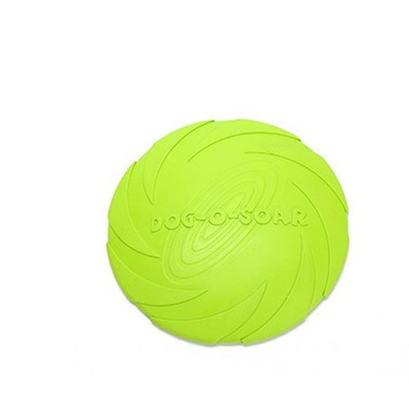 Dog Toy Rubber Frisbee Is Safe, Non-Toxic, Size, Multicolor, Optional Pet Training Supplies.