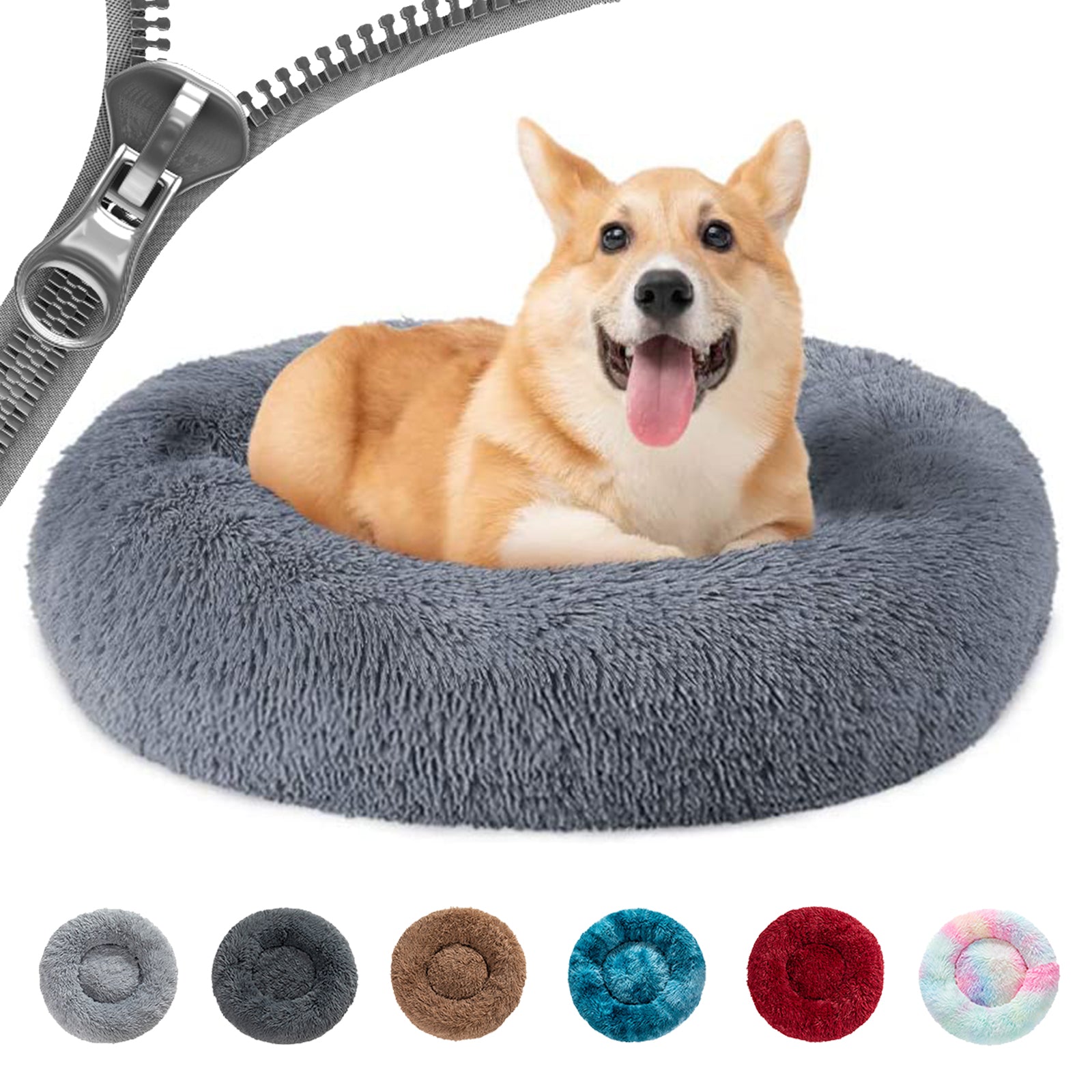 Donut Mand Dog Accessories for Large Dogs Cat'S House Plush Pet Bed for Dog XXL round Mat for Small Medium Animal Calming 40Cm-120Cm