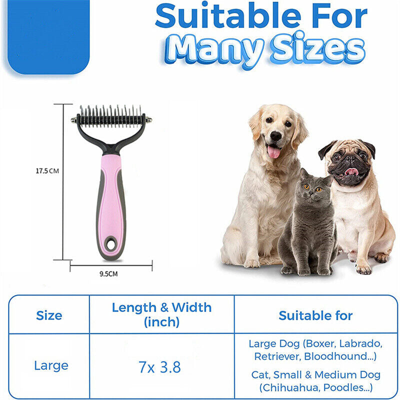 Dog comb brush sale