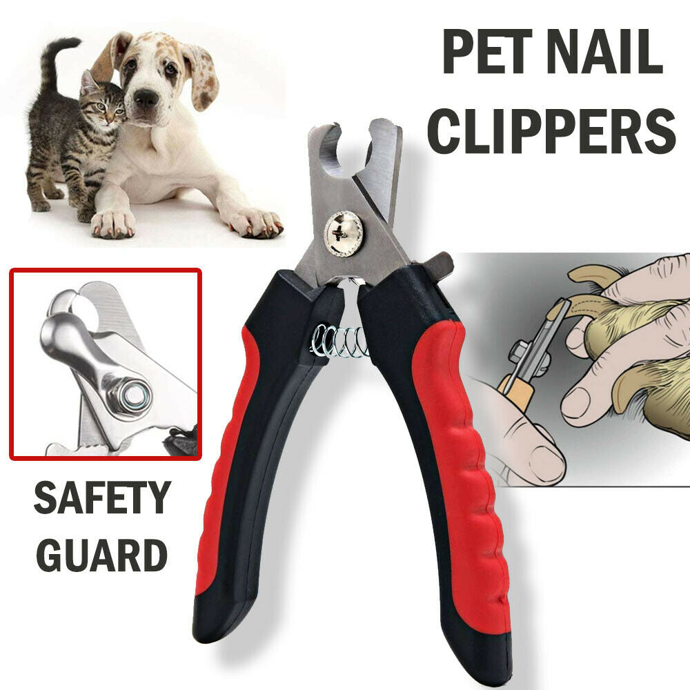 Dog Nail Clippers Nail Trimmer with Safety Guard Razor Sharp Blades Pet Grooming