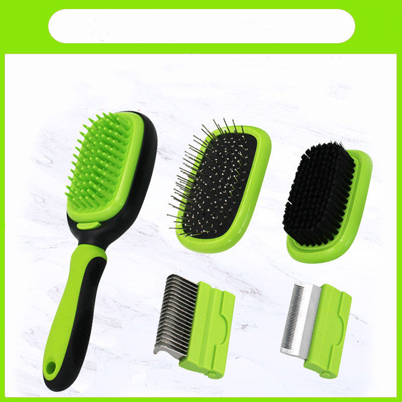 Five in One Pet Grooming Massage Knot Opening Comb