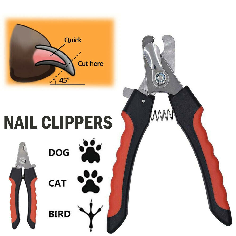 Dog Nail Clippers Nail Trimmer with Safety Guard Razor Sharp Blades Pet Grooming