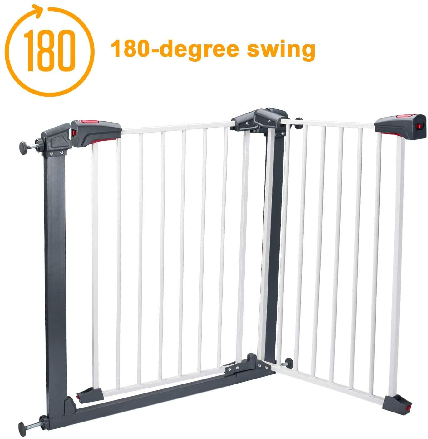 Indoor swing outlet gate