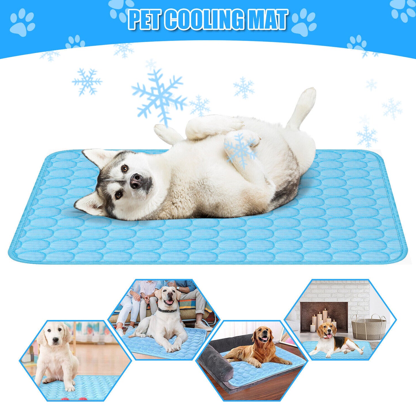 Pet Cooling Mat Cool Pad Cushion Dog Cat Puppy Blanket for Summer Sleeping Bed Dog Cooling Bed Pet Cooling Mat