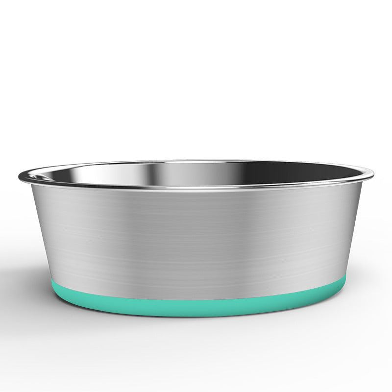 Non-Slip Stainless Steel Dog Bowl Rice Bowl for Medium and Large Dogs